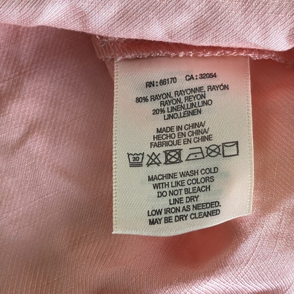 Maeve Anthropologie Linen Blend Top Size 8 - Picture 5 of 12